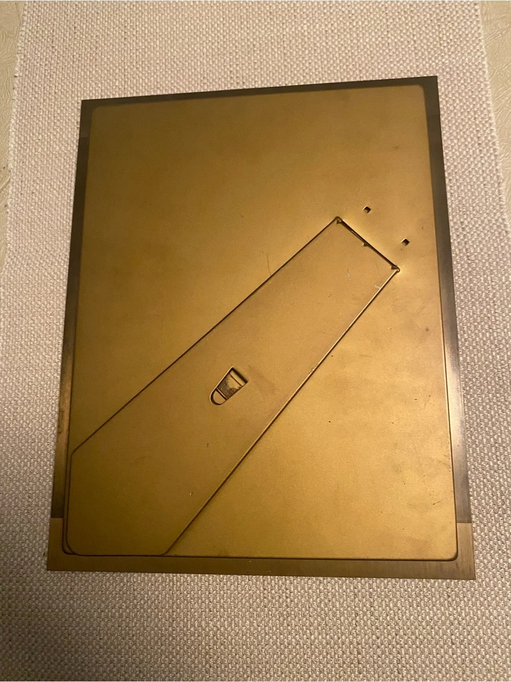 Vintage metal/brass gold tone photo frame with glass. Very good condition